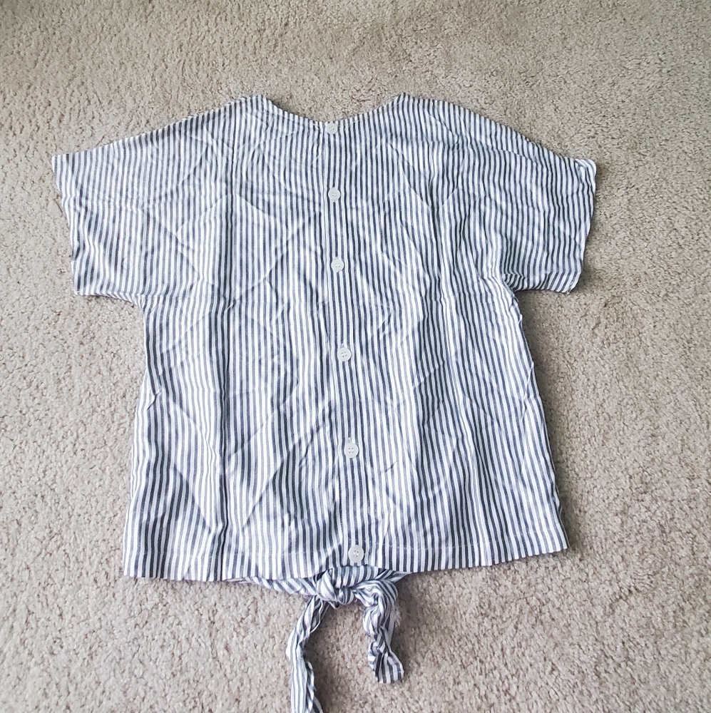 NWT Madewell Tie Front Top - Picture 4 of 5